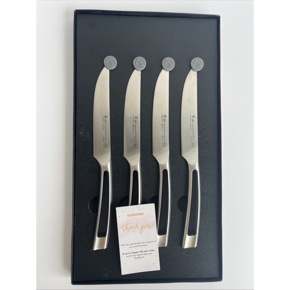 Cangshan TN1 Series Swedish 14C28N Steel Forged 4-Piece Steak Knife Set